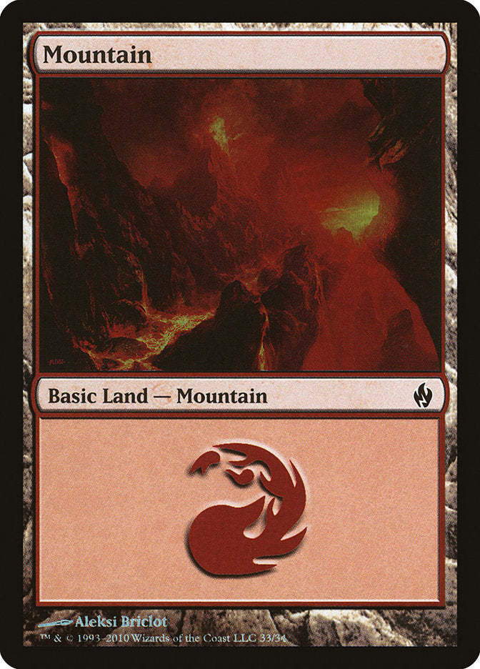 Mountain (33) [Premium Deck Series: Fire and Lightning] | Gear Gaming Bentonville