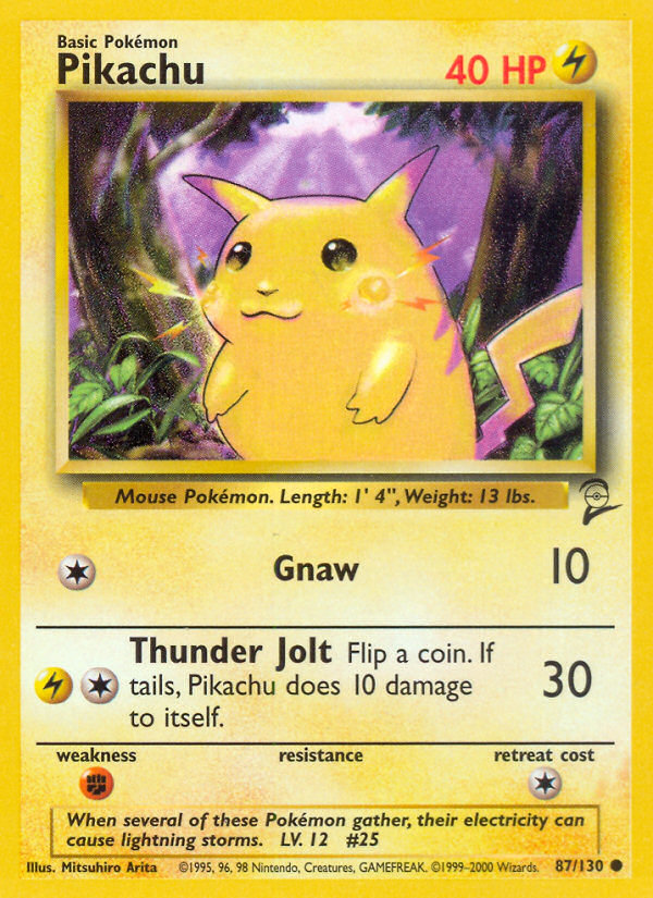 Pikachu (87/130) [Base Set 2] | Gear Gaming Bentonville