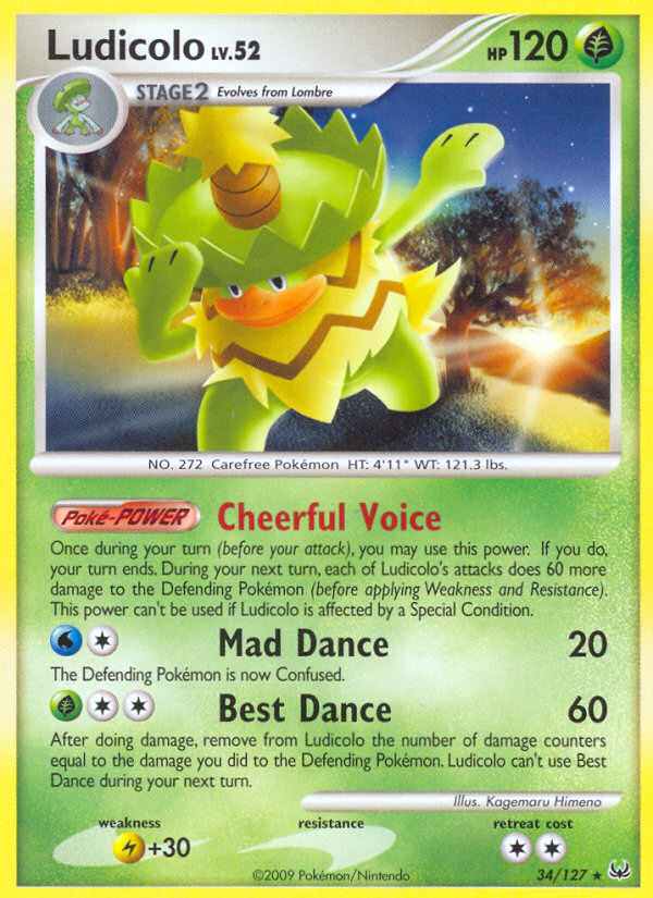 Ludicolo (34/127) [Platinum: Base Set] | Gear Gaming Bentonville