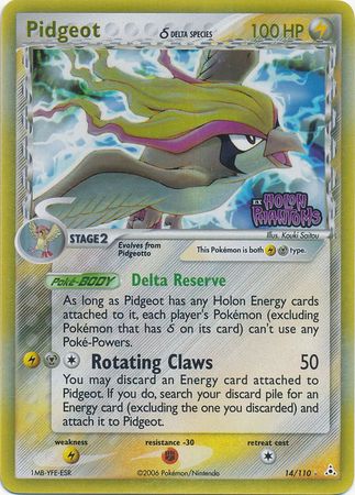 Pidgeot (14/110) (Delta Species) (Stamped) [EX: Holon Phantoms] | Gear Gaming Bentonville