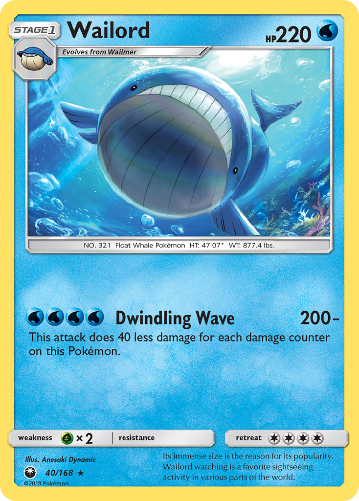 Wailord (40/168) [Sun & Moon: Celestial Storm] | Gear Gaming Bentonville