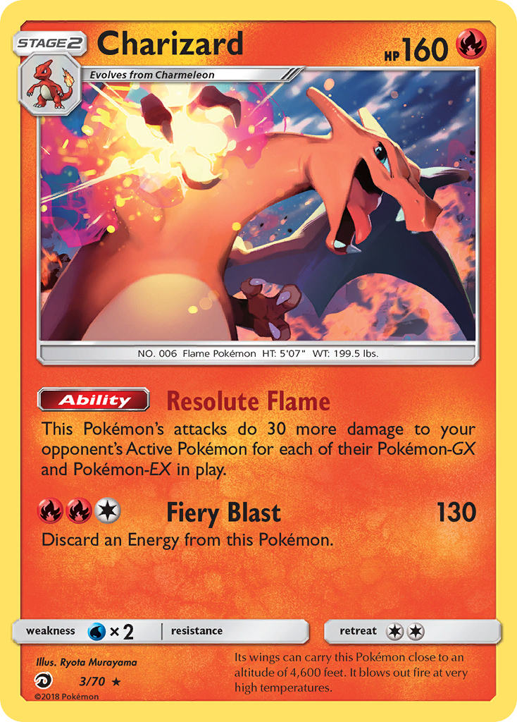 Charizard (3/70) [Sun & Moon: Dragon Majesty] | Gear Gaming Bentonville