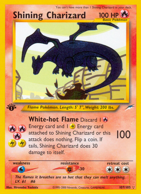 Shining Charizard (107/105) [Neo Destiny 1st Edition] | Gear Gaming Bentonville