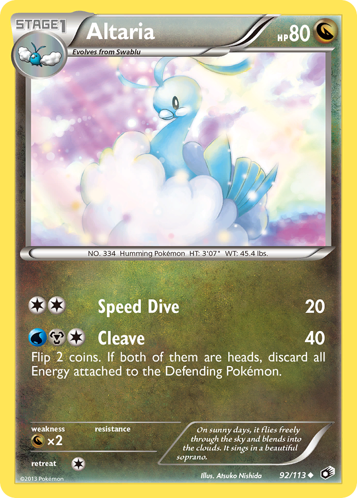 Altaria (92/113) [Black & White: Legendary Treasures] | Gear Gaming Bentonville