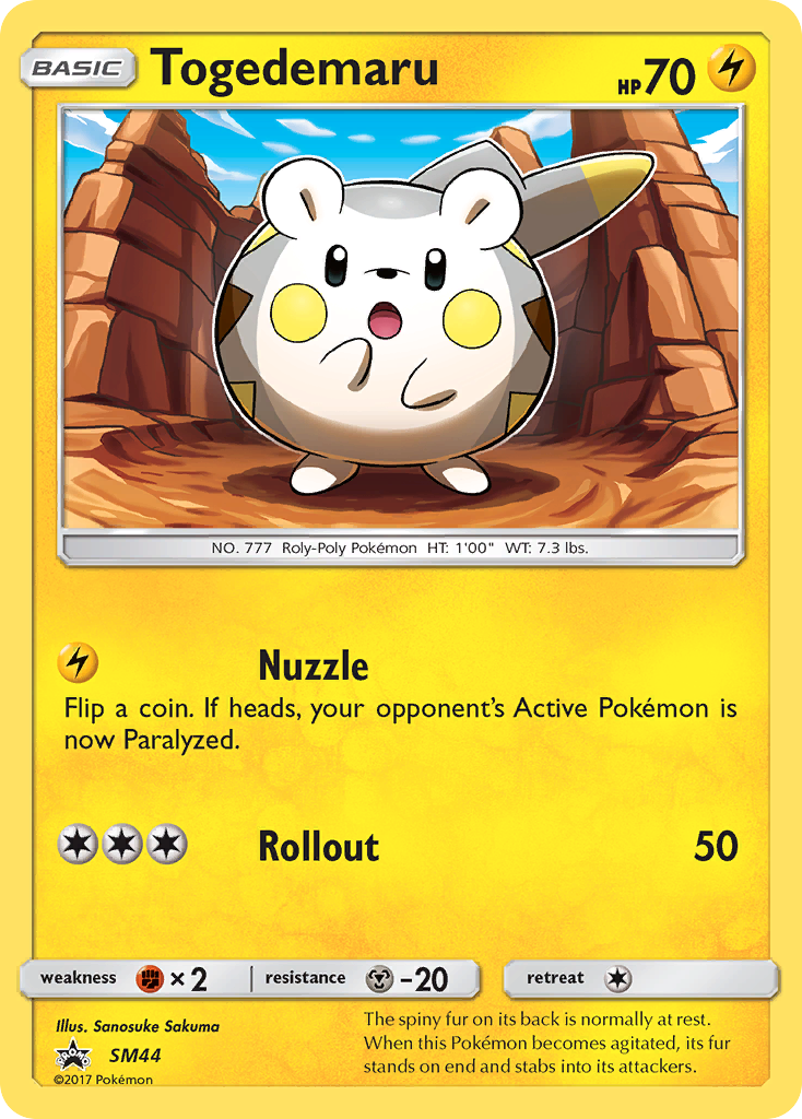 Togedemaru (SM44) [Sun & Moon: Black Star Promos] | Gear Gaming Bentonville