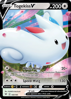 Togekiss V (140/185) [Sword & Shield: Vivid Voltage] | Gear Gaming Bentonville