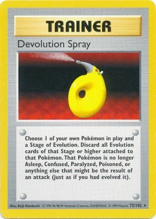 Devolution Spray (72/102) [Base Set Shadowless Unlimited] | Gear Gaming Bentonville