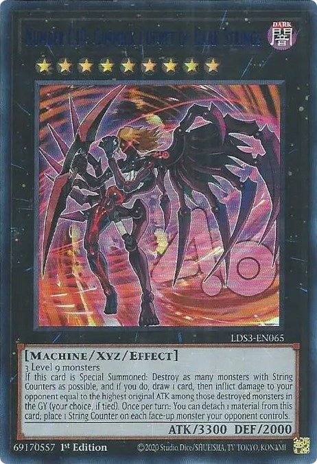 Number C40: Gimmick Puppet of Dark Strings (Blue) [LDS3-EN065] Ultra Rare | Gear Gaming Bentonville