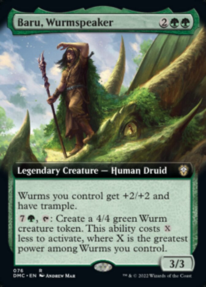 Baru, Wurmspeaker (Extended Art) [Dominaria United Commander] | Gear Gaming Bentonville