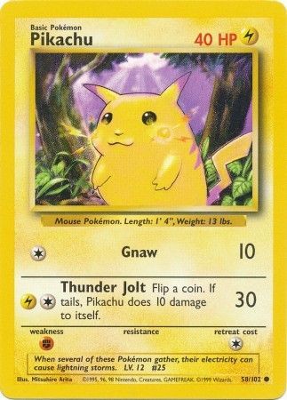 Pikachu (58/102) [Base Set Unlimited] | Gear Gaming Bentonville