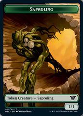 Saproling // Spirit (002) Double-sided Token [Kamigawa: Neon Dynasty Commander Tokens] | Gear Gaming Bentonville