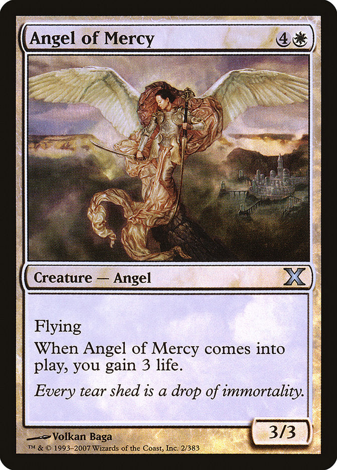 Angel of Mercy (Premium Foil) [Tenth Edition] | Gear Gaming Bentonville