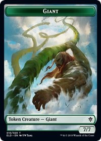 Giant // Food (18) Double-sided Token [Throne of Eldraine Tokens] | Gear Gaming Bentonville