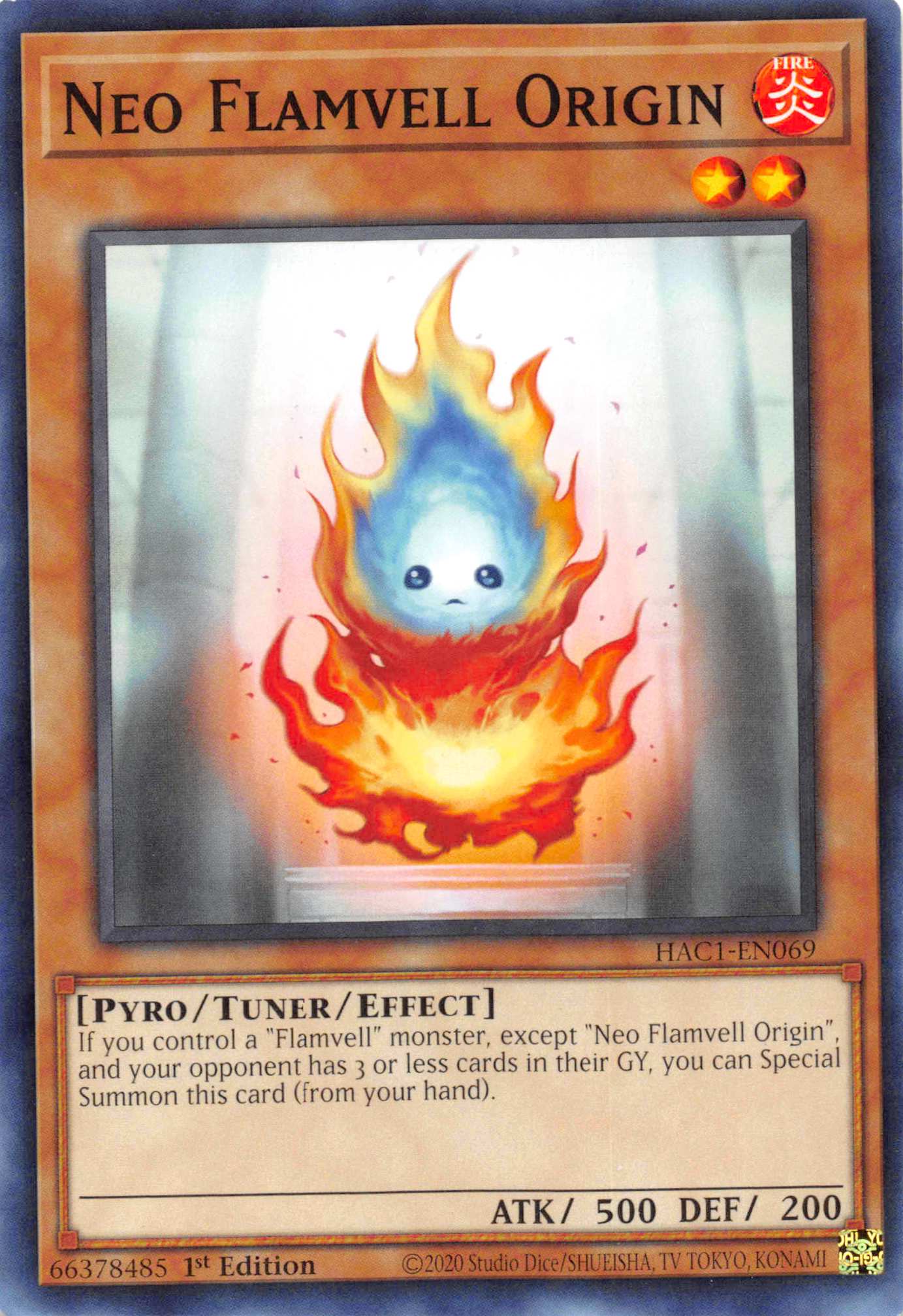 Neo Flamvell Origin [HAC1-EN069] Common | Gear Gaming Bentonville