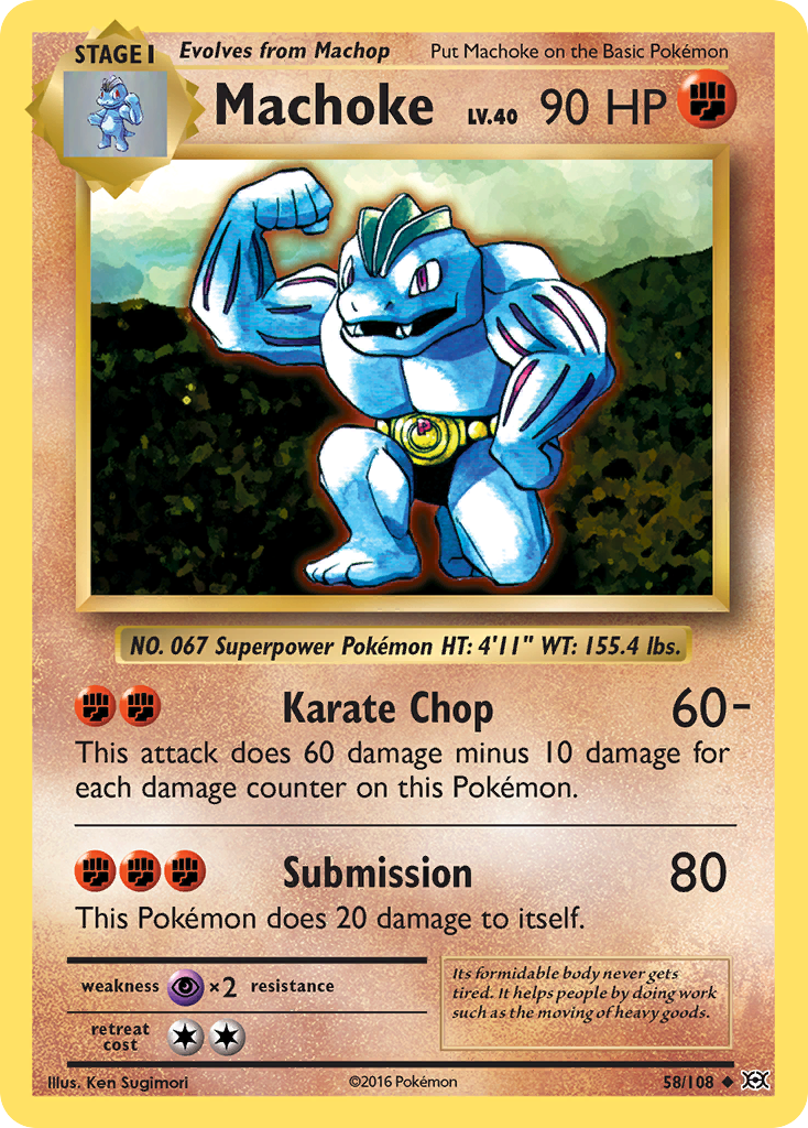 Machoke (58/108) [XY: Evolutions] | Gear Gaming Bentonville