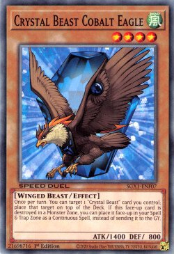 Crystal Beast Cobalt Eagle [SGX1-ENF07] Common | Gear Gaming Bentonville