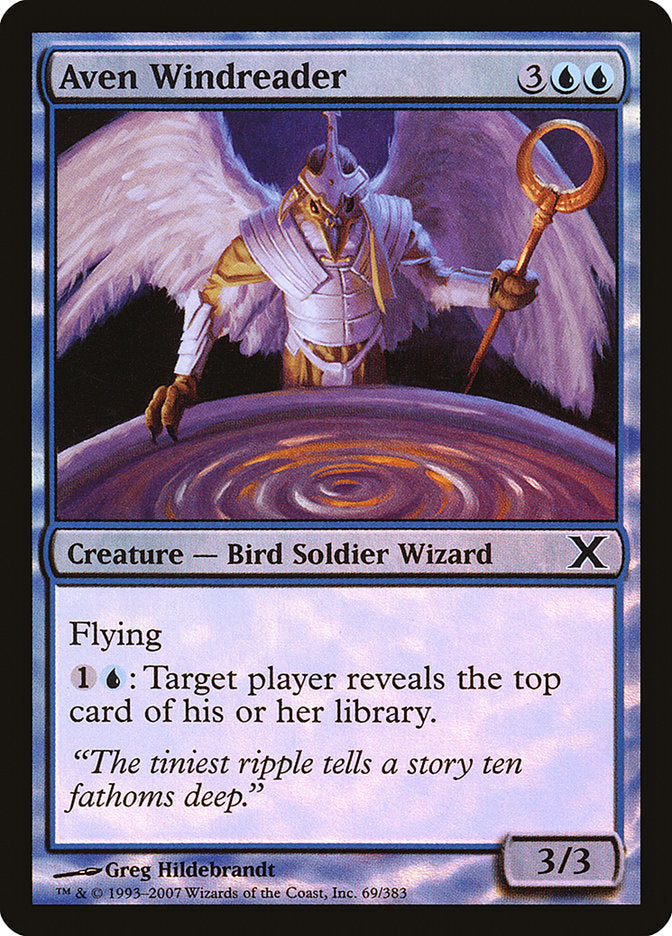 Aven Windreader (Premium Foil) [Tenth Edition] | Gear Gaming Bentonville