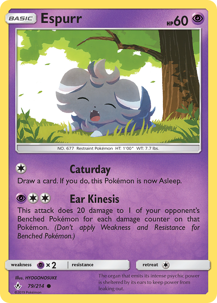 Espurr (79/214) [Sun & Moon: Unbroken Bonds] | Gear Gaming Bentonville