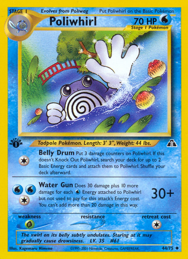 Poliwhirl (44/75) [Neo Discovery 1st Edition] | Gear Gaming Bentonville