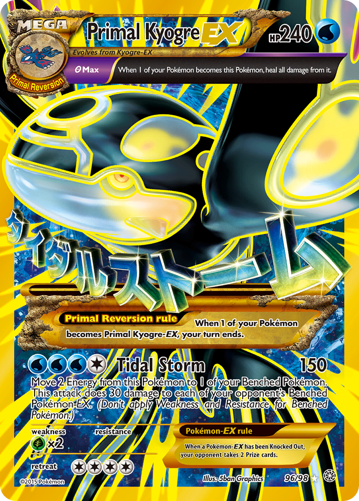 Primal Kyogre EX (96/98) [XY: Ancient Origins] | Gear Gaming Bentonville