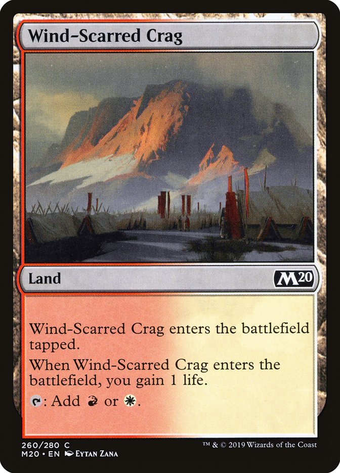 Wind-Scarred Crag [Core Set 2020] | Gear Gaming Bentonville