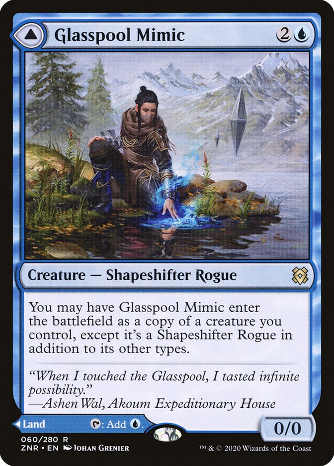 Glasspool Mimic // Glasspool Shore [Zendikar Rising] | Gear Gaming Bentonville