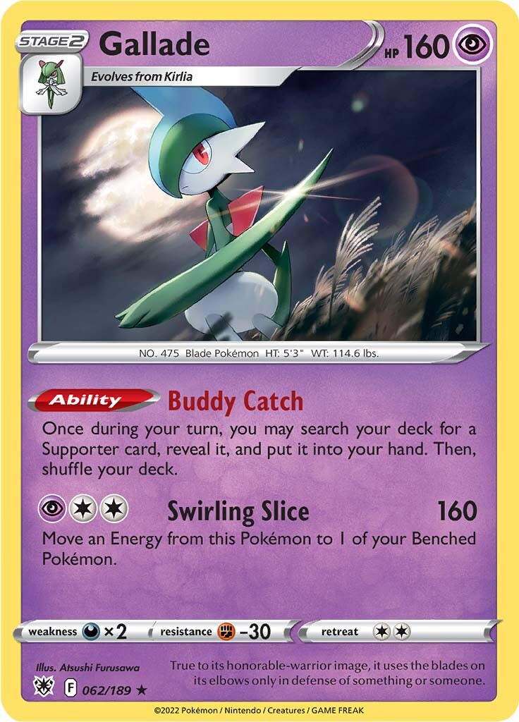 Gallade (062/189) [Sword & Shield: Astral Radiance] | Gear Gaming Bentonville