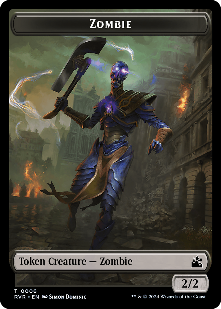 Bird // Zombie Double-Sided Token [Ravnica Remastered Tokens] | Gear Gaming Bentonville