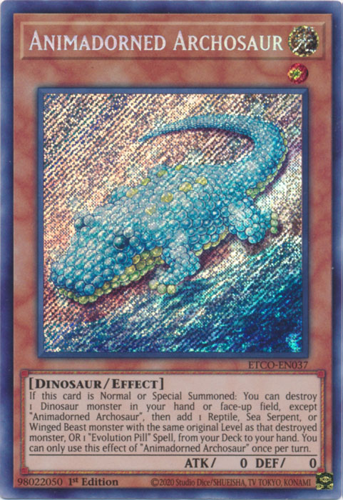 Animadorned Archosaur [ETCO-EN037] Secret Rare | Gear Gaming Bentonville