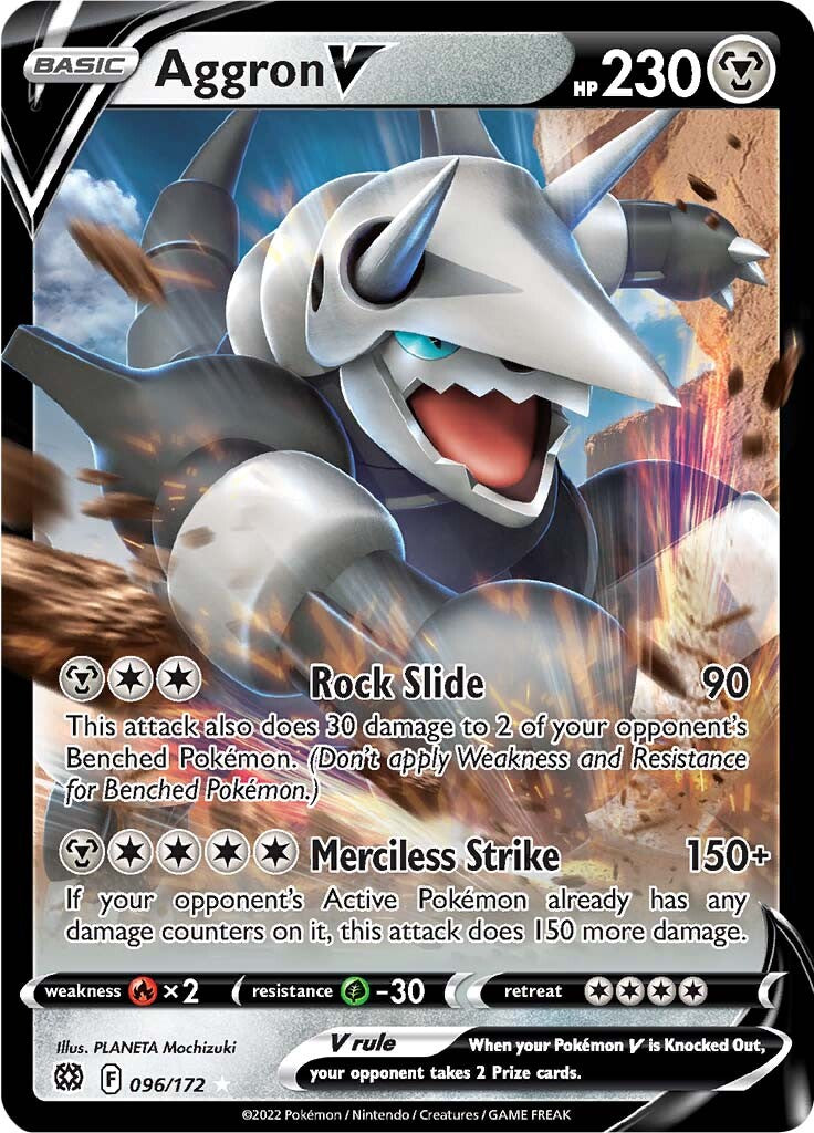 Aggron V (096/172) [Sword & Shield: Brilliant Stars] | Gear Gaming Bentonville