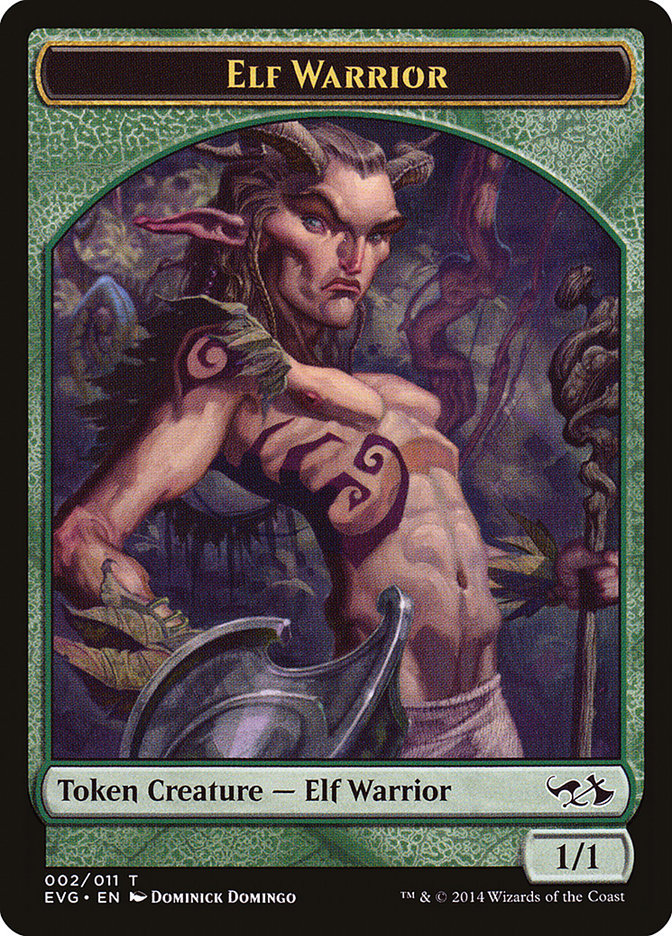 Elf Warrior Token (Elves vs. Goblins) [Duel Decks Anthology Tokens] | Gear Gaming Bentonville