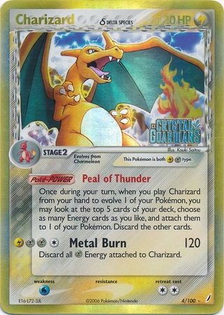 Charizard (4/100) (Delta Species) (Stamped) [EX: Crystal Guardians] | Gear Gaming Bentonville