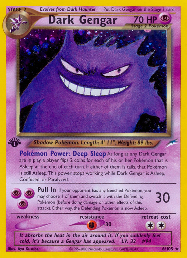 Dark Gengar (6/105) [Neo Destiny 1st Edition] | Gear Gaming Bentonville