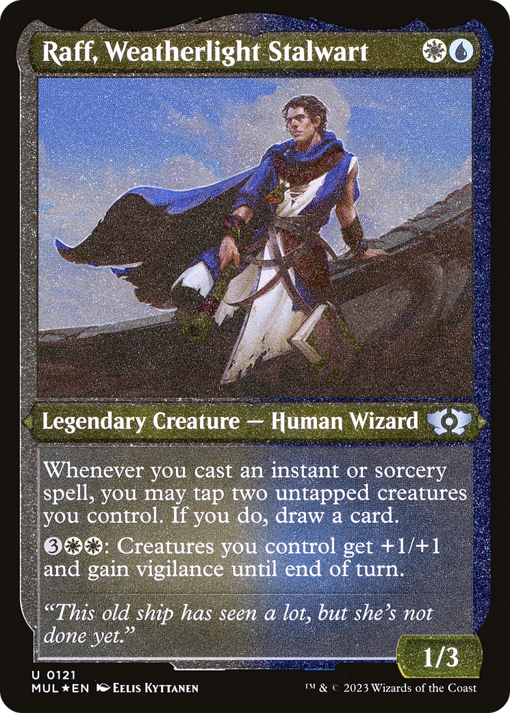 Raff, Weatherlight Stalwart (Foil Etched) [Multiverse Legends] | Gear Gaming Bentonville