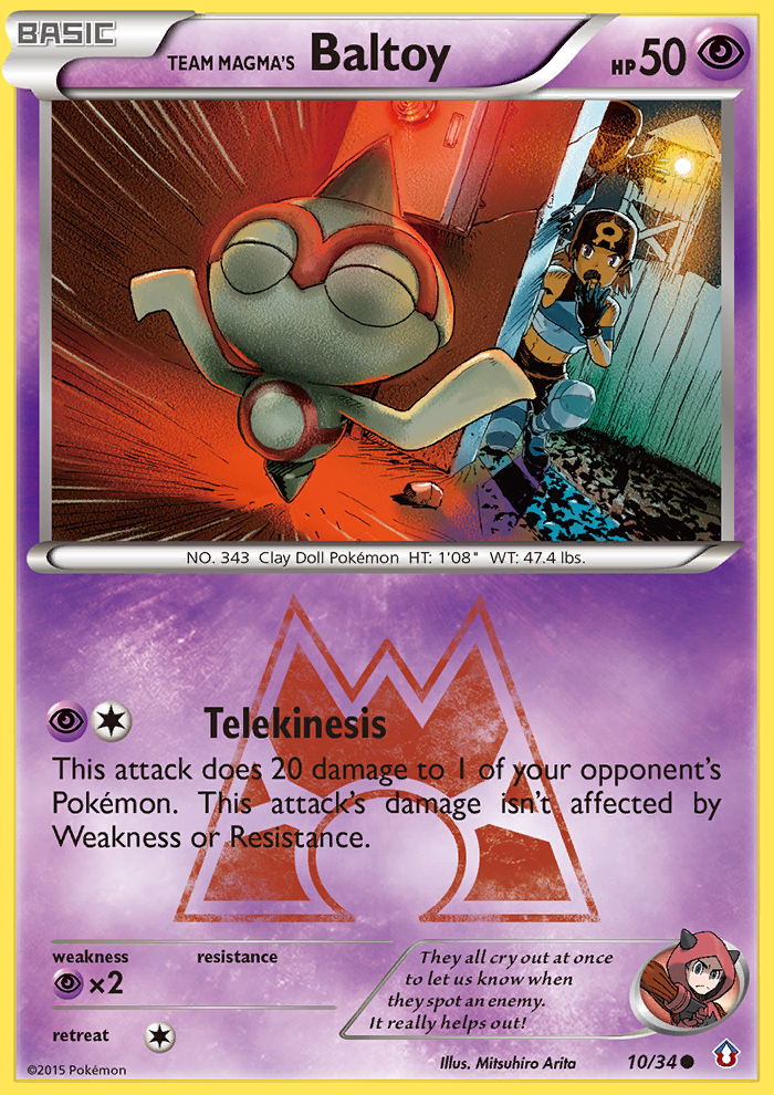 Team Magma's Baltoy (10/34) [XY: Double Crisis] | Gear Gaming Bentonville