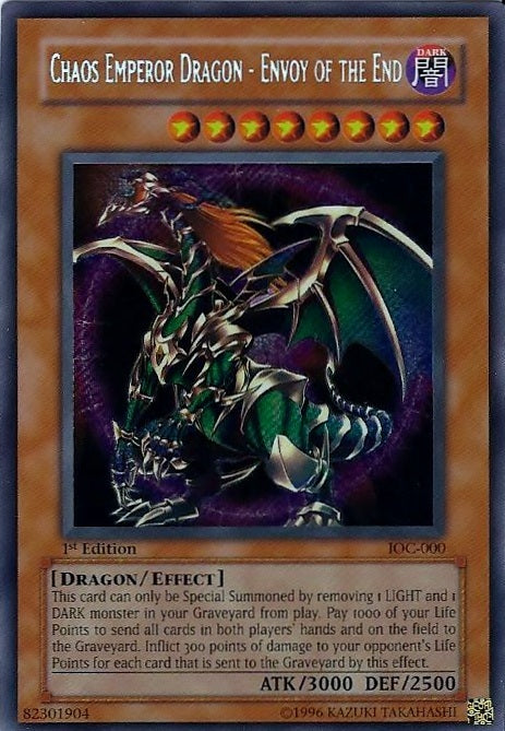 Chaos Emperor Dragon - Envoy of the End [IOC-000] Secret Rare | Gear Gaming Bentonville