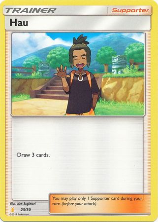 Hau (23/30) [Sun & Moon: Trainer Kit - Alolan Raichu] | Gear Gaming Bentonville