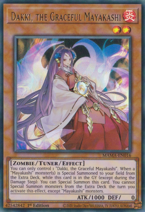 Dakki, the Graceful Mayakashi [MAMA-EN016] Ultra Rare | Gear Gaming Bentonville