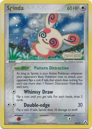 Spinda (26/92) (Stamped) [EX: Legend Maker] | Gear Gaming Bentonville