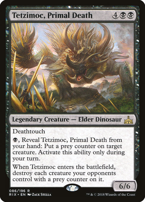 Tetzimoc, Primal Death [Rivals of Ixalan] | Gear Gaming Bentonville