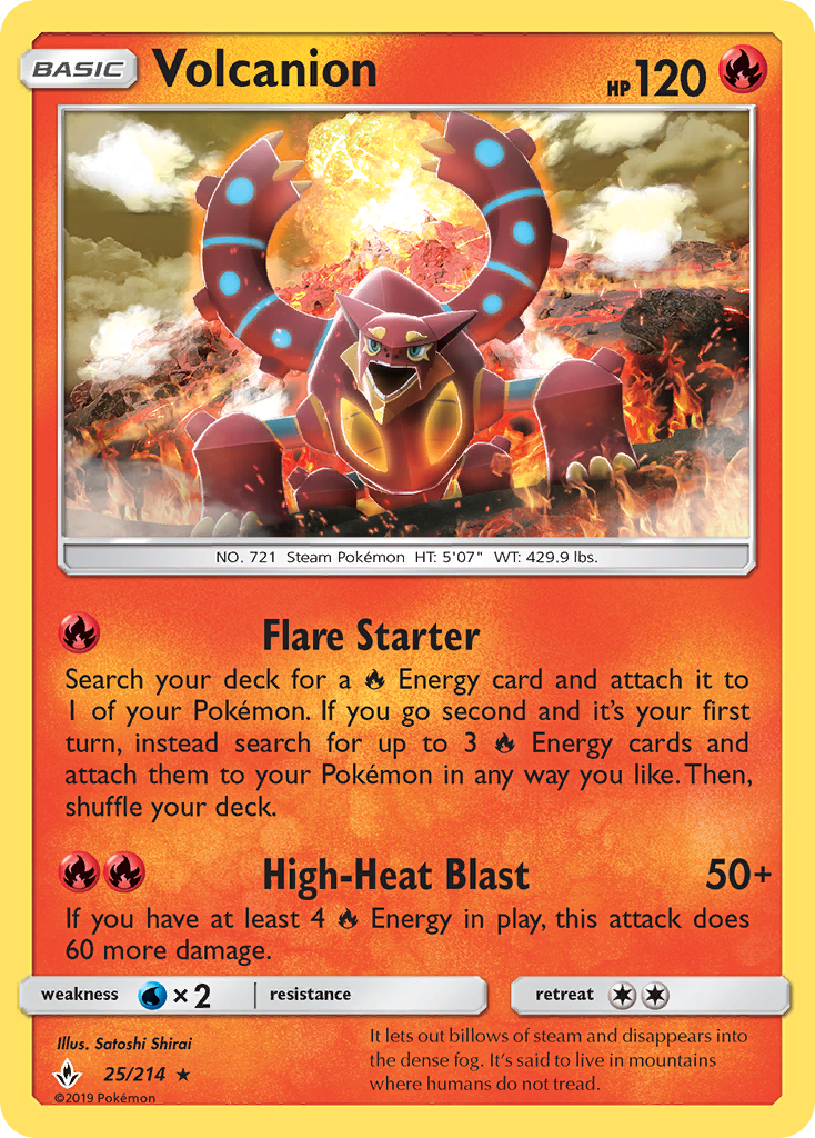 Volcanion (25/214) [Sun & Moon: Unbroken Bonds] | Gear Gaming Bentonville