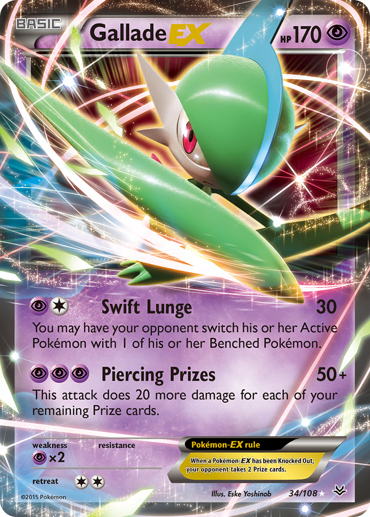 Gallade EX (34/108) [XY: Roaring Skies] | Gear Gaming Bentonville