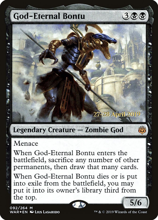 God-Eternal Bontu  [War of the Spark Prerelease Promos] | Gear Gaming Bentonville