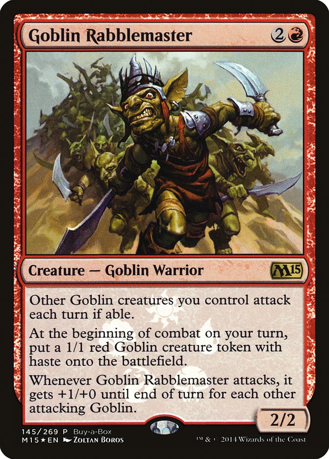 Goblin Rabblemaster (Buy-A-Box) [Magic 2015 Promos] | Gear Gaming Bentonville