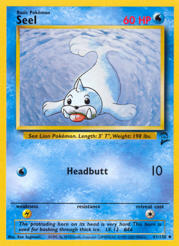 Seel (61/130) [Base Set 2] | Gear Gaming Bentonville