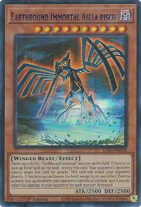 Earthbound Immortal Aslla piscu (Blue) [LDS3-EN038] Ultra Rare | Gear Gaming Bentonville