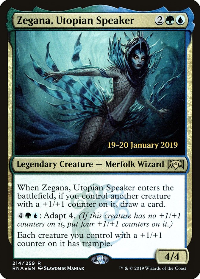 Zegana, Utopian Speaker [Ravnica Allegiance Prerelease Promos] | Gear Gaming Bentonville