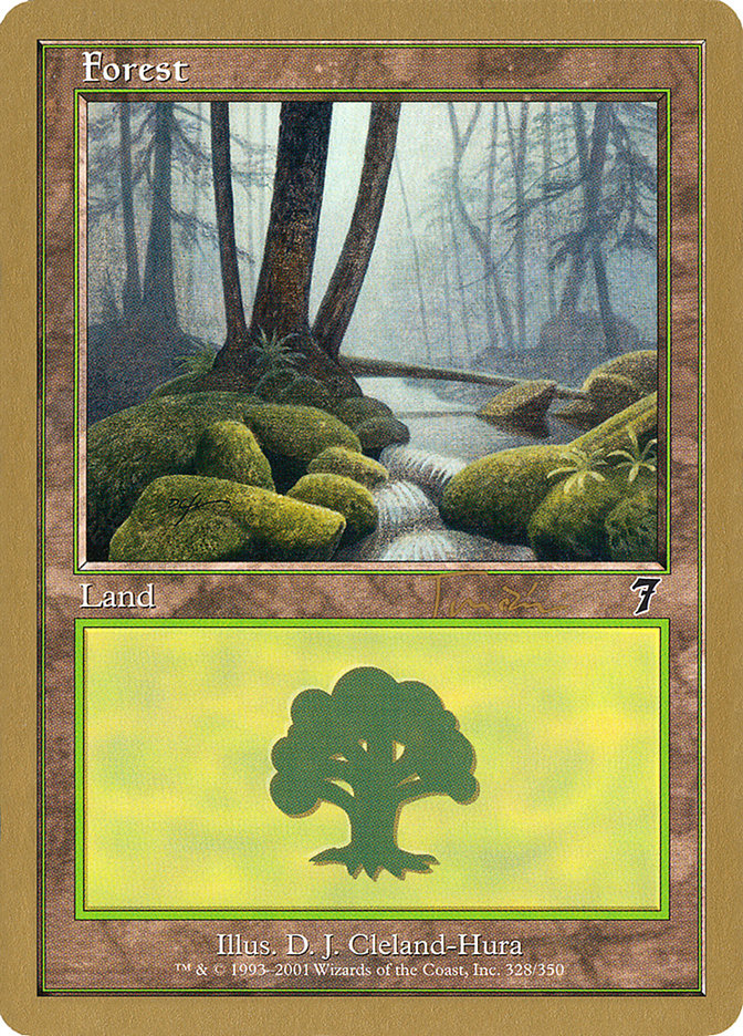 Forest (jt328) (Jan Tomcani) [World Championship Decks 2001] | Gear Gaming Bentonville