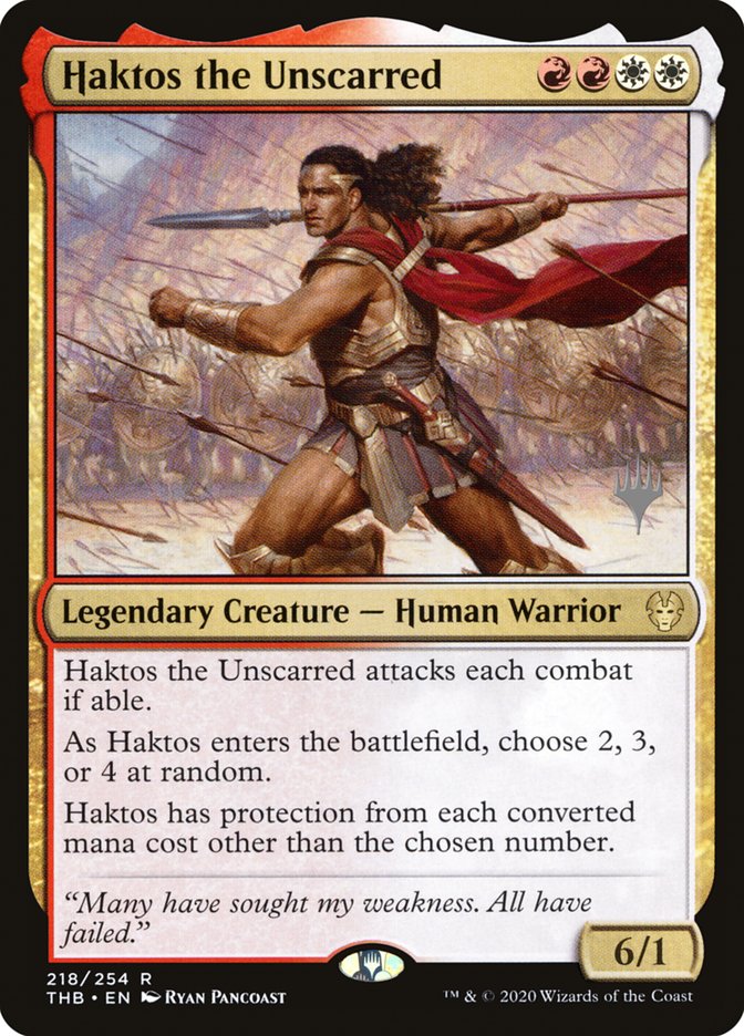 Haktos the Unscarred (Promo Pack) [Theros Beyond Death Promos] | Gear Gaming Bentonville