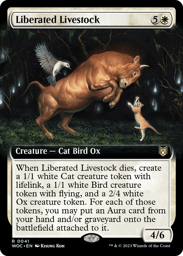 Liberated Livestock (Extended Art) [Wilds of Eldraine Commander] | Gear Gaming Bentonville